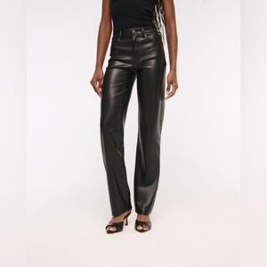 Abercrombie 90s Straight Ultra High Rise Curve Love Black 27/4